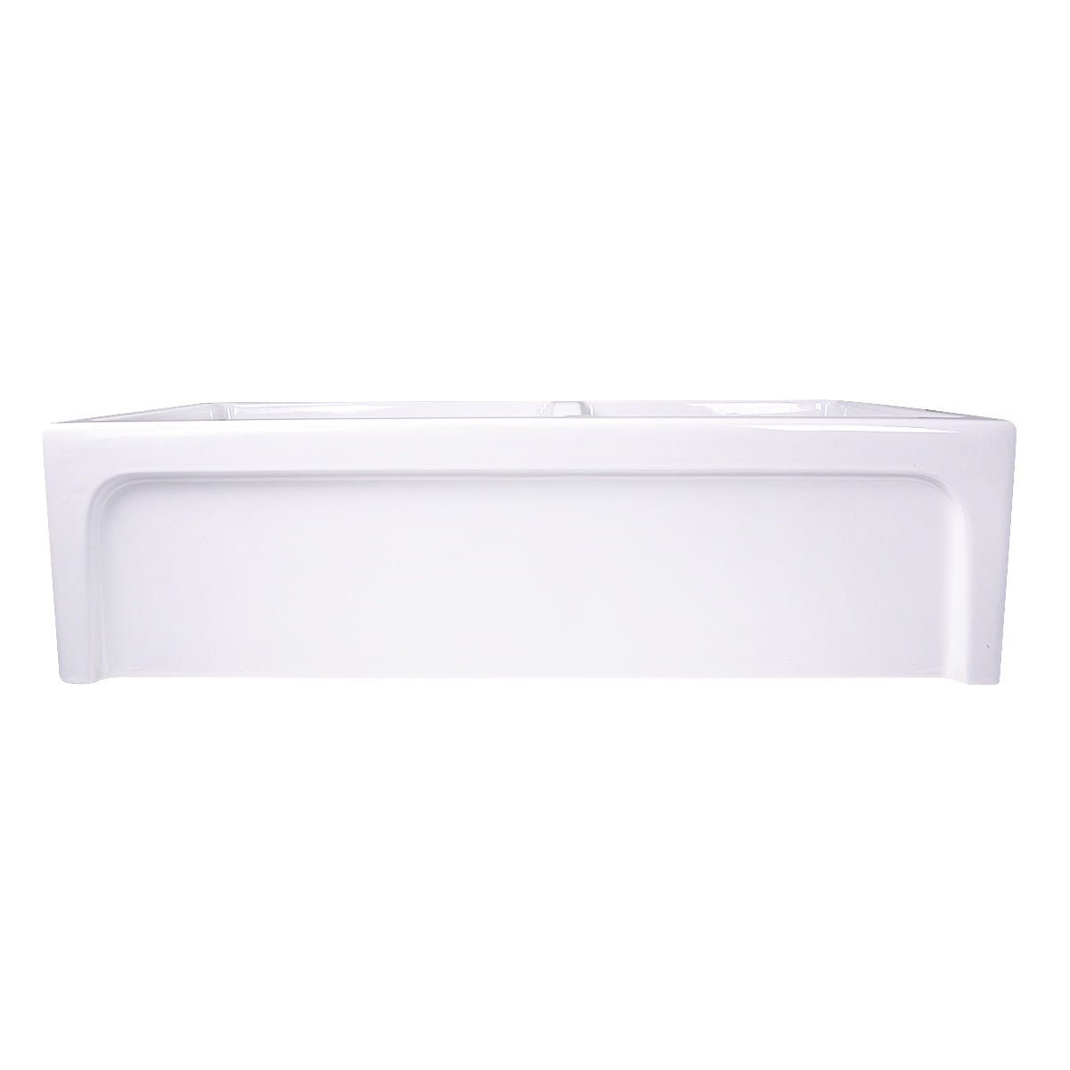 Nantucket Sinks Cape Collection 36" Rectangular Undermount Porcelain Enamel Glaze White Fireclay 60/40 Double Bowl Farmhouse Apron Kitchen Sink
