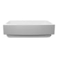 Nantucket Sinks Glacierstone 31" Rectangle Apron Matte Inside and Glossy Apron White Retrofit Glacierstone Double Bowl Kitchen Sink