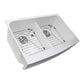 Nantucket Sinks Glacierstone 31" Rectangle Apron Matte Inside and Glossy Apron White Retrofit Glacierstone Double Bowl Kitchen Sink