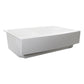 Nantucket Sinks Glacierstone 31" Rectangle Apron Matte Inside and Glossy Apron White Retrofit Glacierstone Double Bowl Kitchen Sink