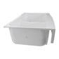 Nantucket Sinks Glacierstone 31" Rectangle Apron Matte Inside and Glossy Apron White Retrofit Glacierstone Double Bowl Kitchen Sink