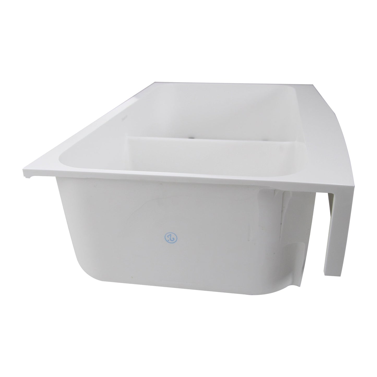 Nantucket Sinks Glacierstone 31" Rectangle Apron Matte Inside and Glossy Apron White Retrofit Glacierstone Double Bowl Kitchen Sink