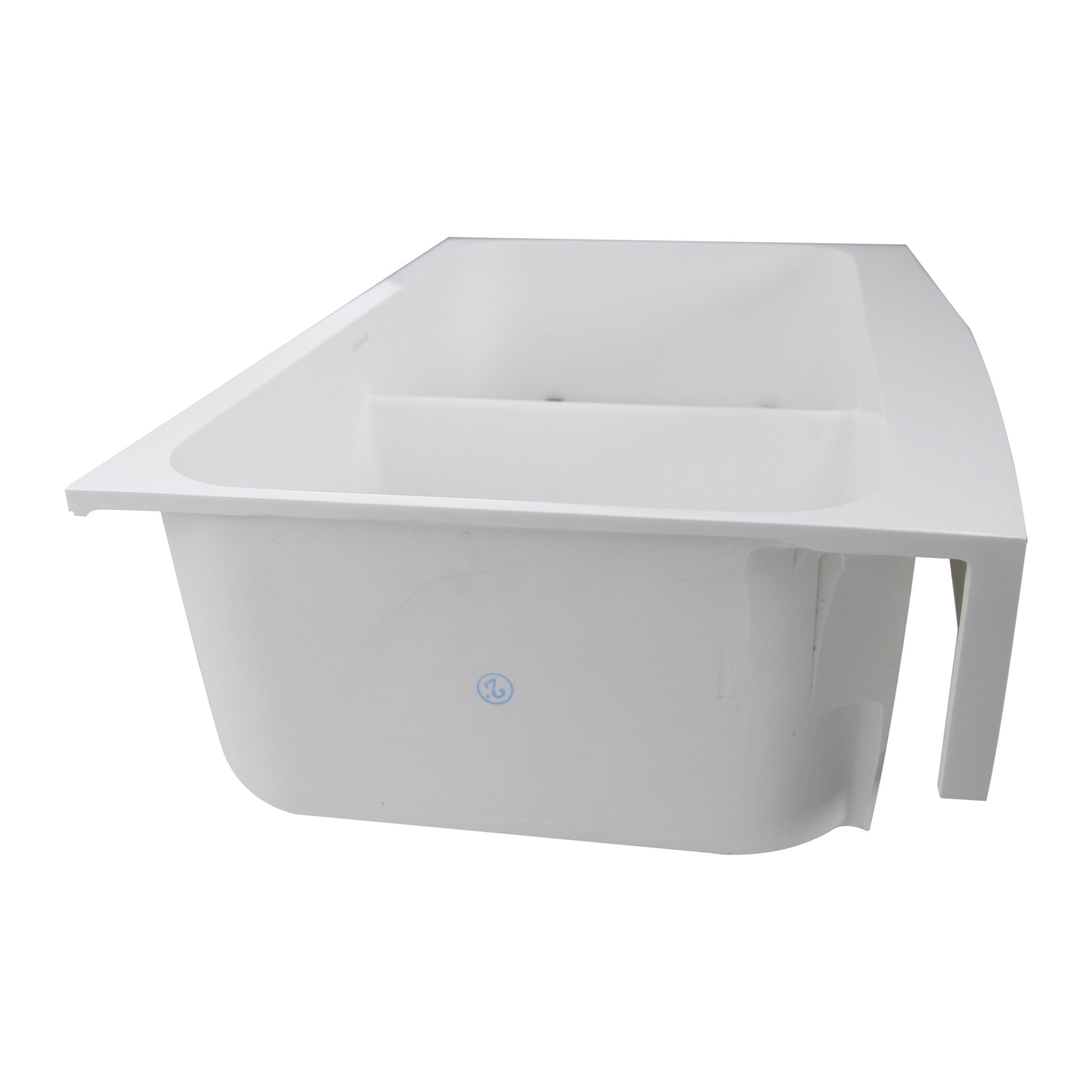 Nantucket Sinks Glacierstone 31" Rectangle Apron Matte Inside and Glossy Apron White Retrofit Glacierstone Double Bowl Kitchen Sink