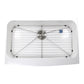Nantucket Sinks Glacierstone 31" Rectangle Apron Matte Inside and Glossy Apron White Retrofit Glacierstone Single Bowl Kitchen Sink