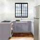Nantucket Sinks Glacierstone 31" Rectangle Apron Matte Inside and Glossy Apron White Retrofit Glacierstone Single Bowl Kitchen Sink