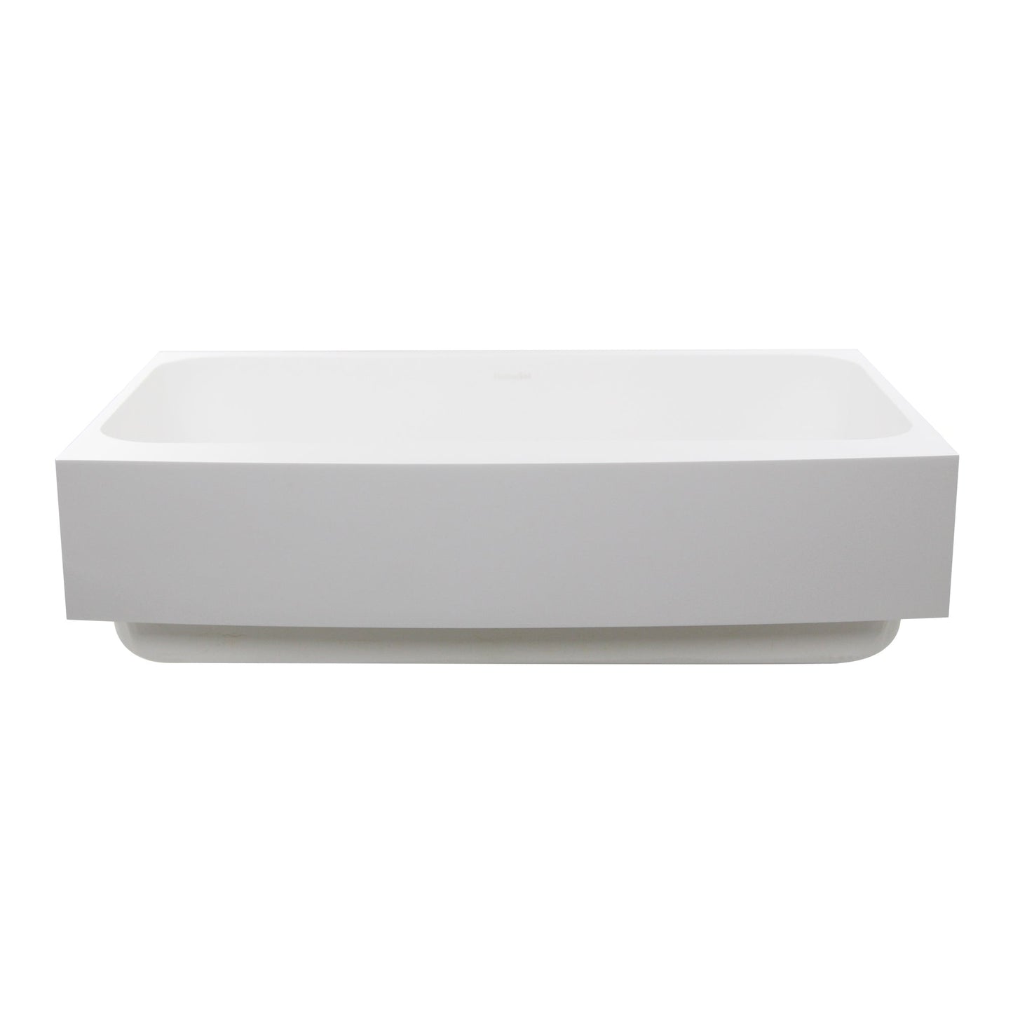 Nantucket Sinks Glacierstone 31" Rectangle Apron Matte Inside and Glossy Apron White Retrofit Glacierstone Single Bowl Kitchen Sink