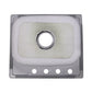 Nantucket Sinks Madaket Collection 25" Rectangle Topmount Brushed Satin 304 Stainless Steel Single Bowl Drop-In 18-Gauge Kitchen Sink
