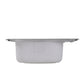 Nantucket Sinks Madaket Collection 25" Rectangle Topmount Brushed Satin 304 Stainless Steel Single Bowl Drop-In 18-Gauge Kitchen Sink