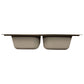Nantucket Sinks Madaket Collection 33" Rectangle Topmount Brushed Satin 304 Stainless Steel Double Bowl Drop-In 18-Gauge Kitchen Sink