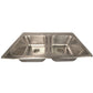 Nantucket Sinks Madaket Collection 33" Rectangle Topmount Brushed Satin 304 Stainless Steel Double Bowl Drop-In 18-Gauge Kitchen Sink