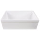 Nantucket Sinks None 30" Rectangle Reversible Porcelain Enamel Glaze White Fireclay Single Bowl Wequassett Farmhouse Apron Kitchen Sink