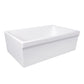Nantucket Sinks None 30" Rectangle Reversible Porcelain Enamel Glaze White Fireclay Single Bowl Wequassett Farmhouse Apron Kitchen Sink