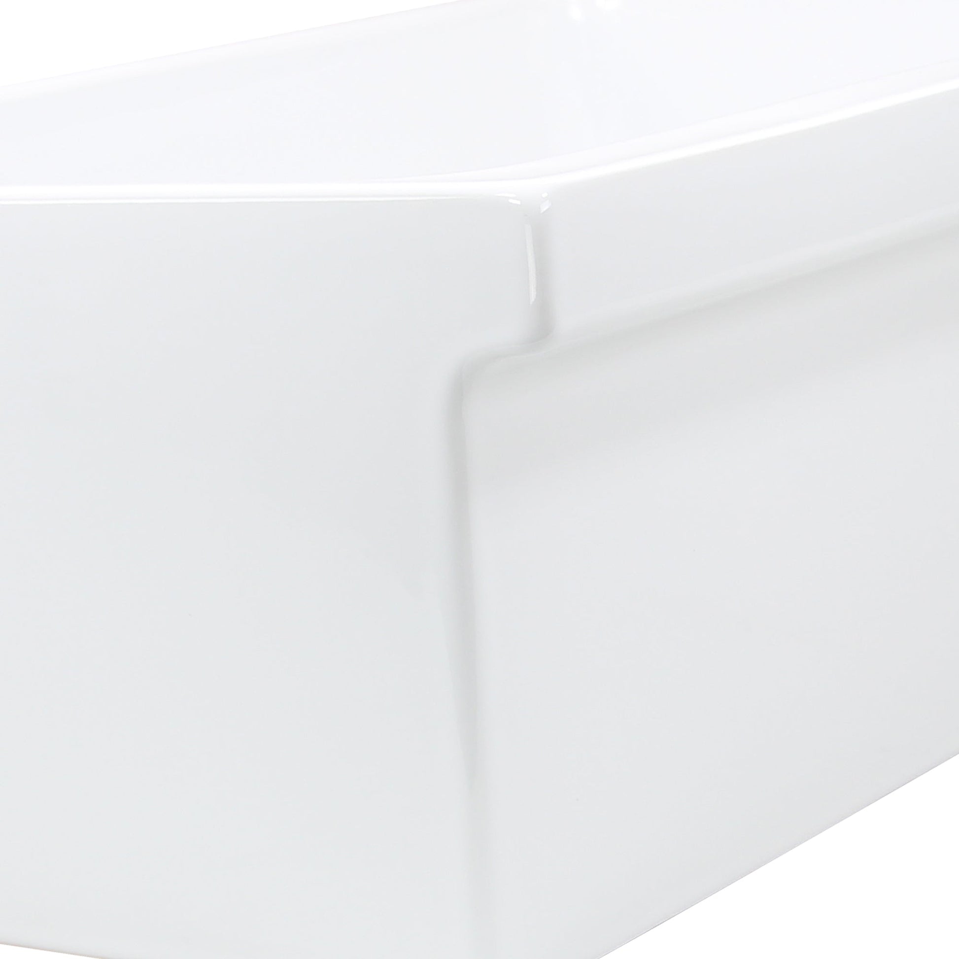 Nantucket Sinks None 30" Rectangle Reversible Porcelain Enamel Glaze White Fireclay Single Bowl Wequassett Farmhouse Apron Kitchen Sink