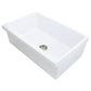 Nantucket Sinks None 30" Rectangle Reversible Porcelain Enamel Glaze White Fireclay Single Bowl Wequassett Farmhouse Apron Kitchen Sink