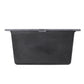Nantucket Sinks Plymouth Collection 16" Rectangle Undermount Matte Black Granite Composite Single Bowl Bar/Prep Sink