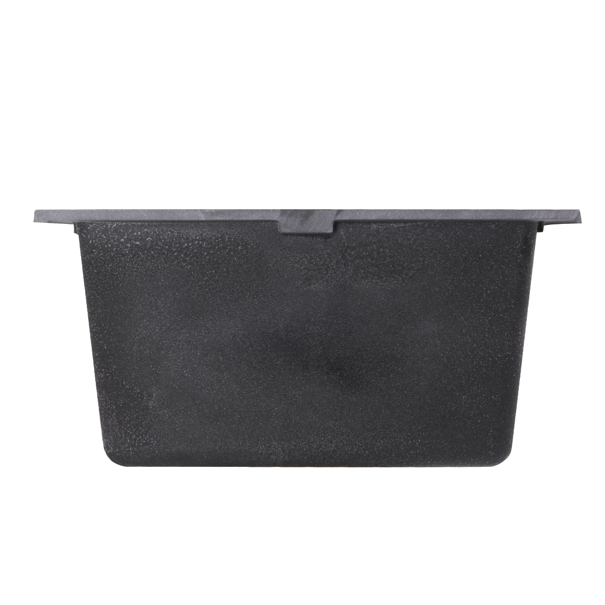 Nantucket Sinks Plymouth Collection 16" Rectangle Undermount Matte Black Granite Composite Single Bowl Bar/Prep Sink