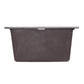 Nantucket Sinks Plymouth Collection 16" Rectangle Undermount Matte Brown Granite Composite Single Bowl Bar/Prep Sink