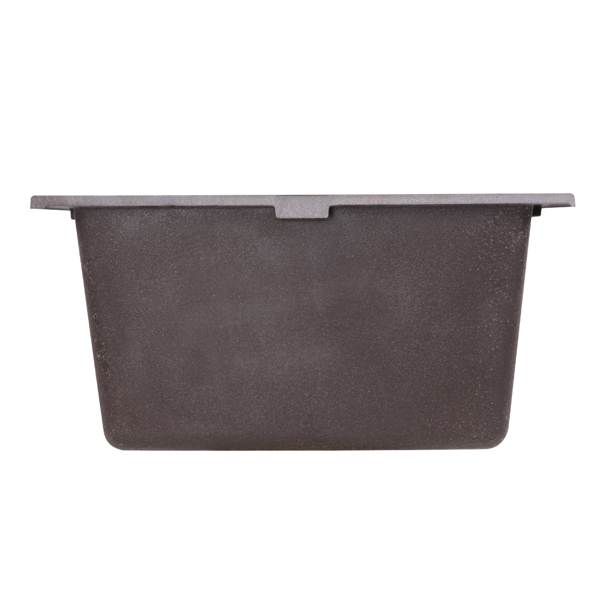 Nantucket Sinks Plymouth Collection 16" Rectangle Undermount Matte Brown Granite Composite Single Bowl Bar/Prep Sink