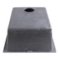 Nantucket Sinks Plymouth Collection 16" Rectangle Undermount Matte Titanium Granite Composite Single Bowl Bar/Prep Sink