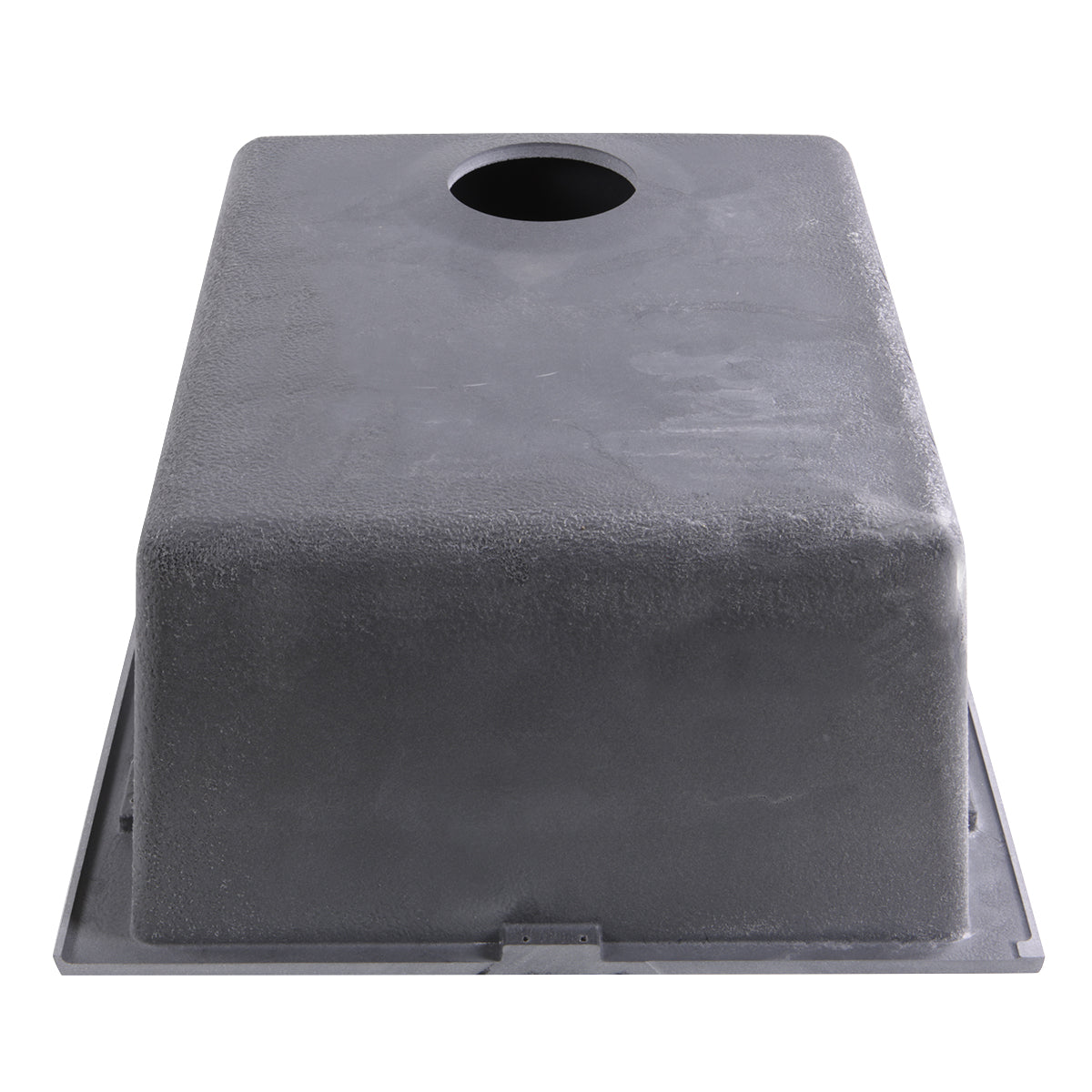 Nantucket Sinks Plymouth Collection 16" Rectangle Undermount Matte Titanium Granite Composite Single Bowl Bar/Prep Sink