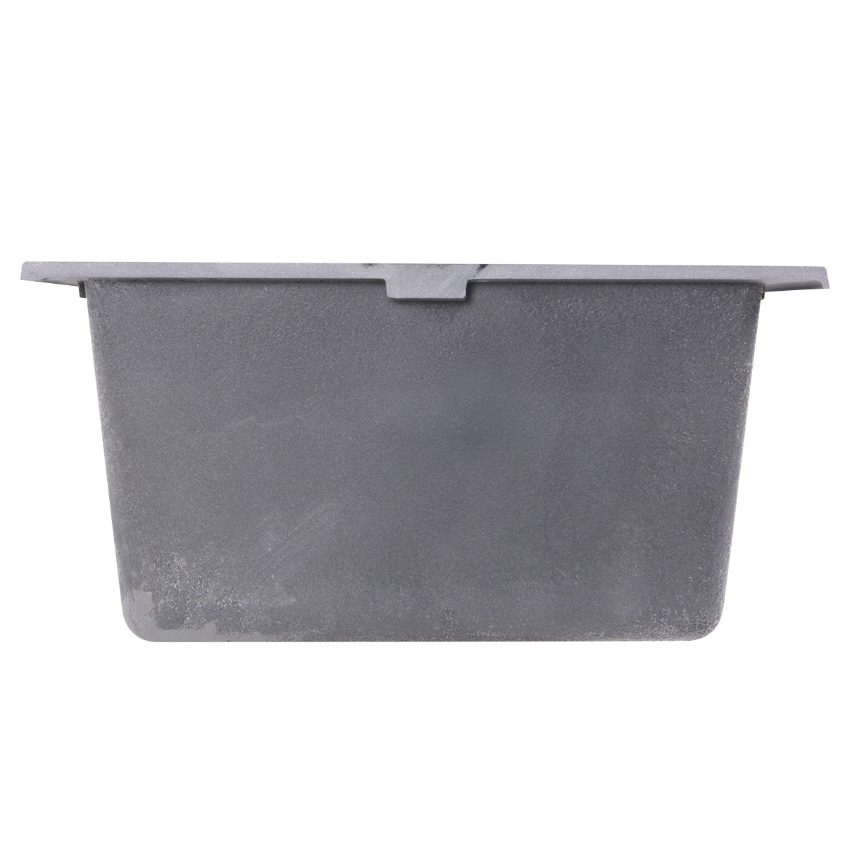 Nantucket Sinks Plymouth Collection 16" Rectangle Undermount Matte Titanium Granite Composite Single Bowl Bar/Prep Sink