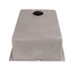 Nantucket Sinks Plymouth Collection 16" Rectangle Undermount Matte Truffle Granite Composite Single Bowl Bar/Prep Sink