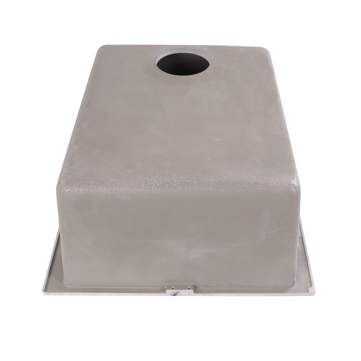 Nantucket Sinks Plymouth Collection 16" Rectangle Undermount Matte Truffle Granite Composite Single Bowl Bar/Prep Sink
