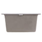 Nantucket Sinks Plymouth Collection 16" Rectangle Undermount Matte Truffle Granite Composite Single Bowl Bar/Prep Sink
