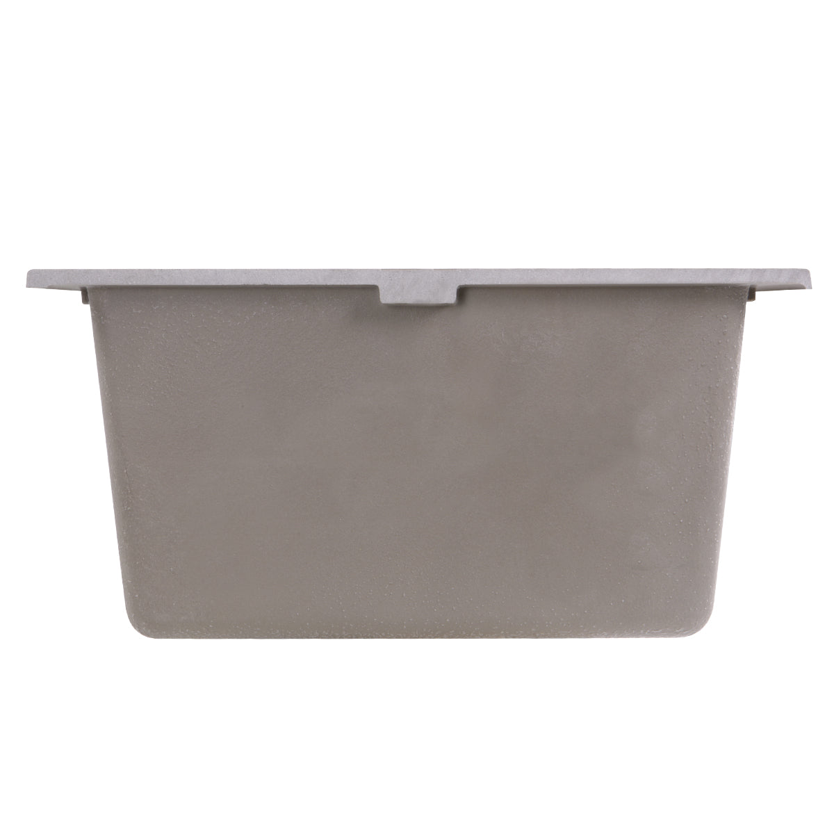 Nantucket Sinks Plymouth Collection 16" Rectangle Undermount Matte Truffle Granite Composite Single Bowl Bar/Prep Sink