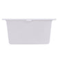 Nantucket Sinks Plymouth Collection 16" Rectangle Undermount Matte White Granite Composite Single Bowl Bar/Prep Sink