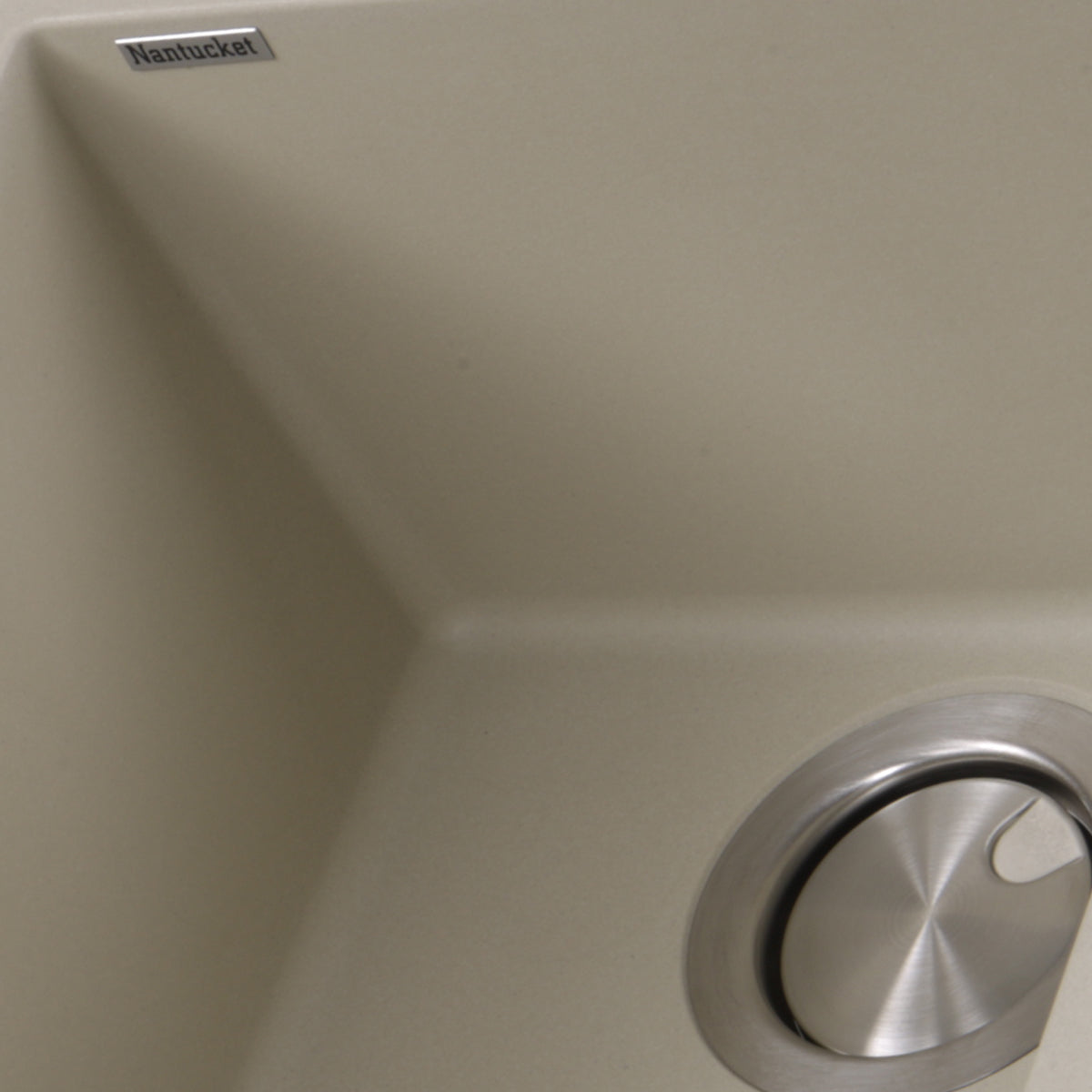 Nantucket Sinks Plymouth Collection 16" Rectangle Undermount Sand With Metallic Flecks Granite Composite Single Bowl Bar/Prep Sink
