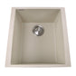 Nantucket Sinks Plymouth Collection 16" Rectangle Undermount Sand With Metallic Flecks Granite Composite Single Bowl Bar/Prep Sink