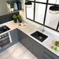 Nantucket Sinks Plymouth Collection 24" Rectangle Undermount Matte Black Granite Composite Single Bowl Kitchen Sink