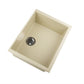 Nantucket Sinks Plymouth Collection 24" Rectangle Undermount Matte Sand Granite Composite Single Bowl Kitchen Sink