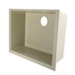 Nantucket Sinks Plymouth Collection 24" Rectangle Undermount Matte Sand Granite Composite Single Bowl Kitchen Sink