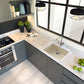 Nantucket Sinks Plymouth Collection 24" Rectangle Undermount Matte Sand Granite Composite Single Bowl Kitchen Sink