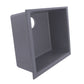 Nantucket Sinks Plymouth Collection 24" Rectangle Undermount Matte Titanium Granite Composite Single Bowl Kitchen Sink