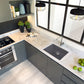 Nantucket Sinks Plymouth Collection 24" Rectangle Undermount Matte Titanium Granite Composite Single Bowl Kitchen Sink