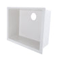 Nantucket Sinks Plymouth Collection 24" Rectangle Undermount Matte White Granite Composite Single Bowl Kitchen Sink