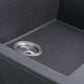 Nantucket Sinks Plymouth Collection 30" Rectangle Dual-mount Matte Black Granite Composite Single Bowl Kitchen Sink