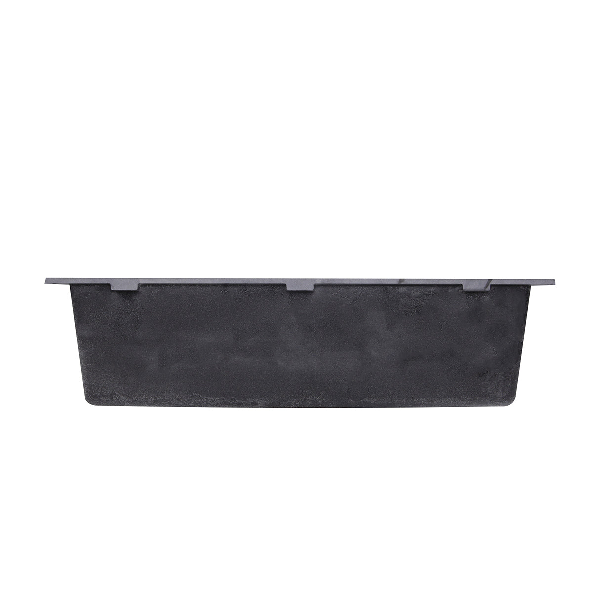 Nantucket Sinks Plymouth Collection 30" Rectangle Undermount Matte Black Granite Composite Single Bowl Kitchen Sink