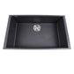 Nantucket Sinks Plymouth Collection 30" Rectangle Undermount Matte Black Granite Composite Single Bowl Kitchen Sink