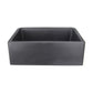 Nantucket Sinks Plymouth Collection 30" Rectangle Undermount Matte Black With Metallic Flecks Granite Composite Single Bowl Apron Reversible Workstation Kitchen Sink With Accessory Pack
