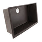 Nantucket Sinks Plymouth Collection 30" Rectangle Undermount Matte Brown Granite Composite Single Bowl Kitchen Sink