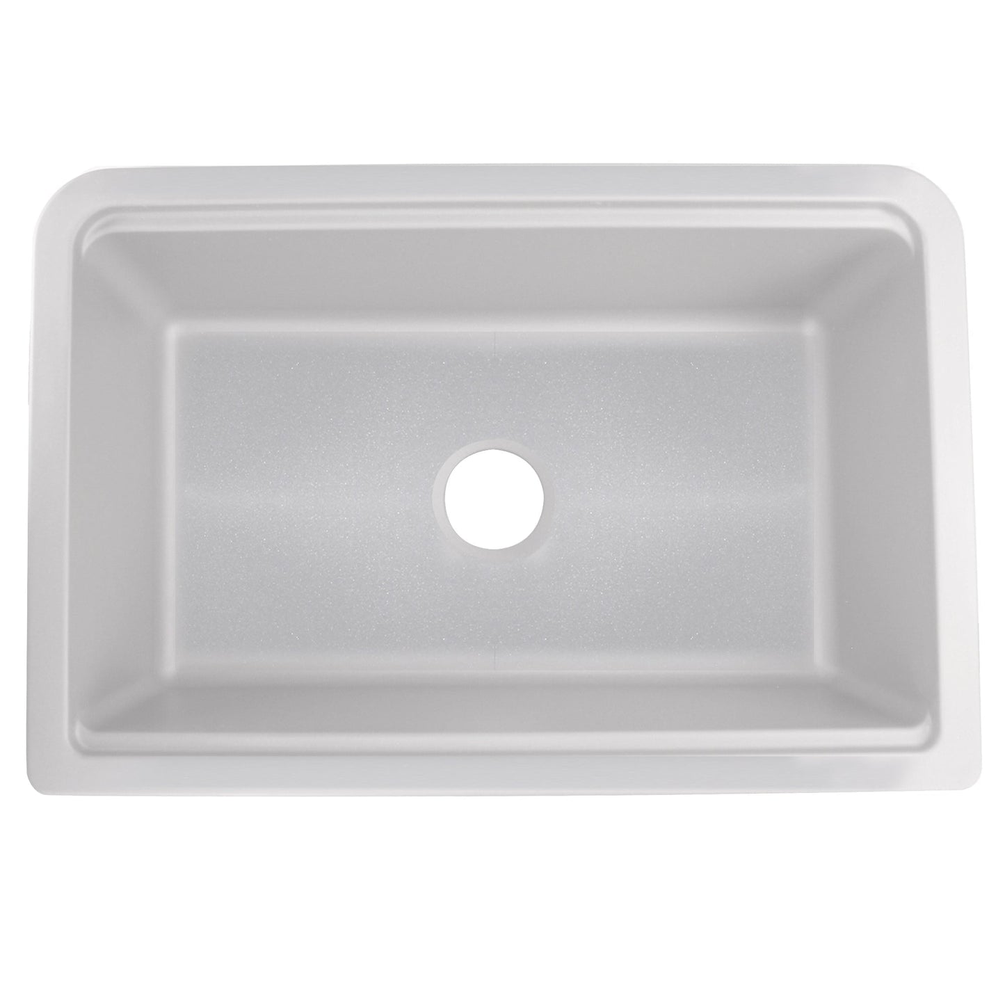 Nantucket Sinks Plymouth Collection 30" Rectangle Undermount Matte Light Grey With Metallic Flecks Granite Composite Single Bowl Apron Reversible Workstation Kitchen Sink With Accessory Pack