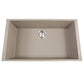 Nantucket Sinks Plymouth Collection 30" Rectangle Undermount Matte Truffle Granite Composite Single Bowl Kitchen Sink