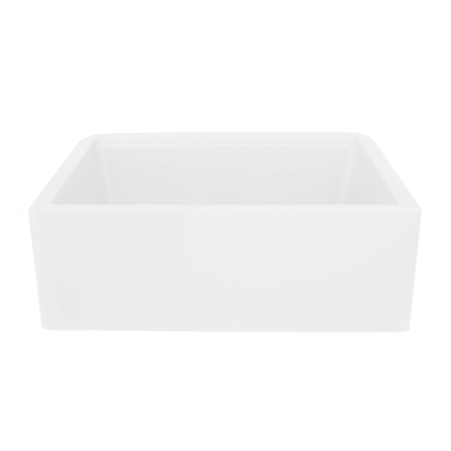 Nantucket Sinks Plymouth Collection 30" Rectangle Undermount Matte White Granite Composite Single Bowl Apron Reversible Workstation Kitchen Sink With Accessory Pack