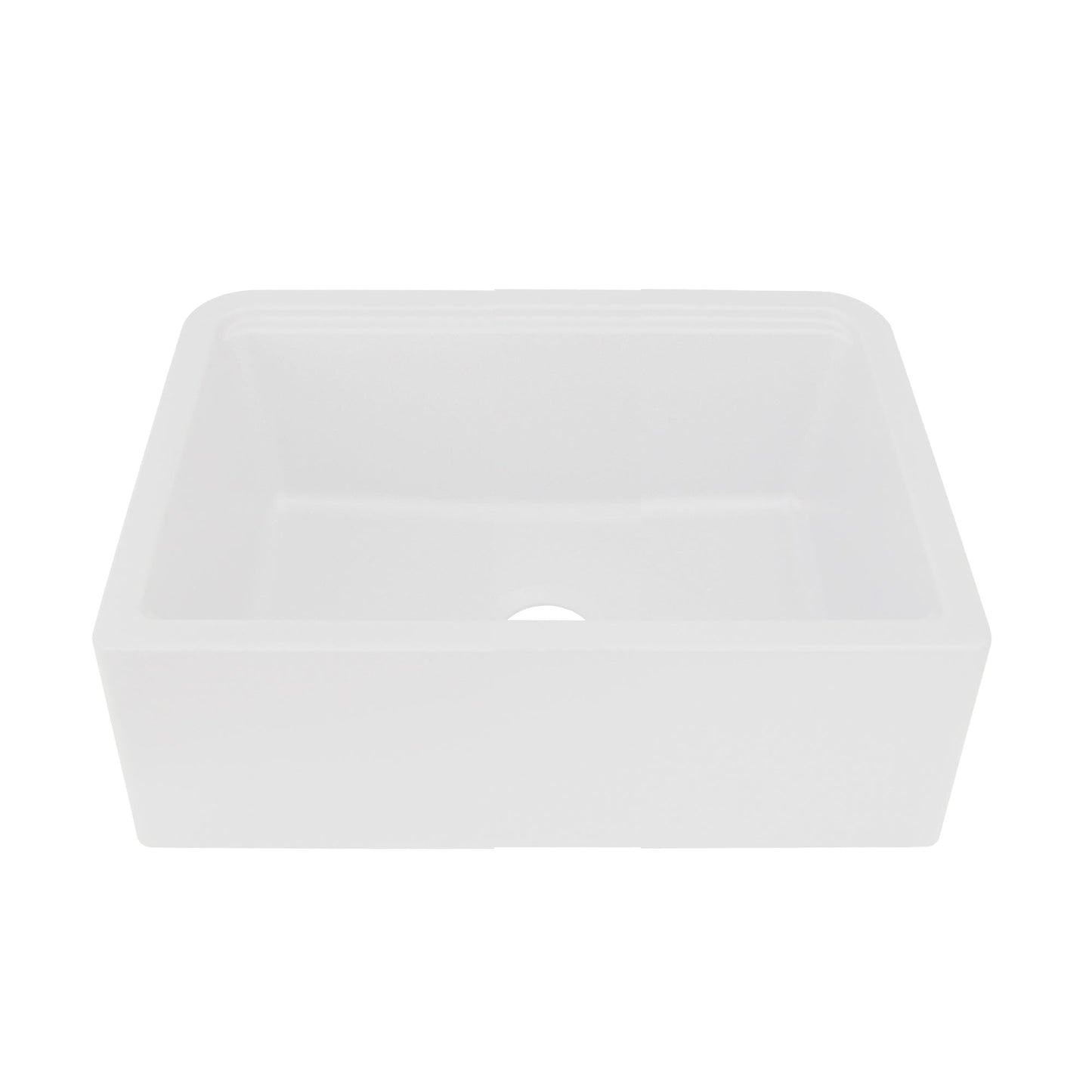 Nantucket Sinks Plymouth Collection 30" Rectangle Undermount Matte White Granite Composite Single Bowl Apron Reversible Workstation Kitchen Sink With Accessory Pack