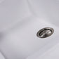 Nantucket Sinks Plymouth Collection 30" Rectangle Undermount Matte White Granite Composite Single Bowl Kitchen Sink
