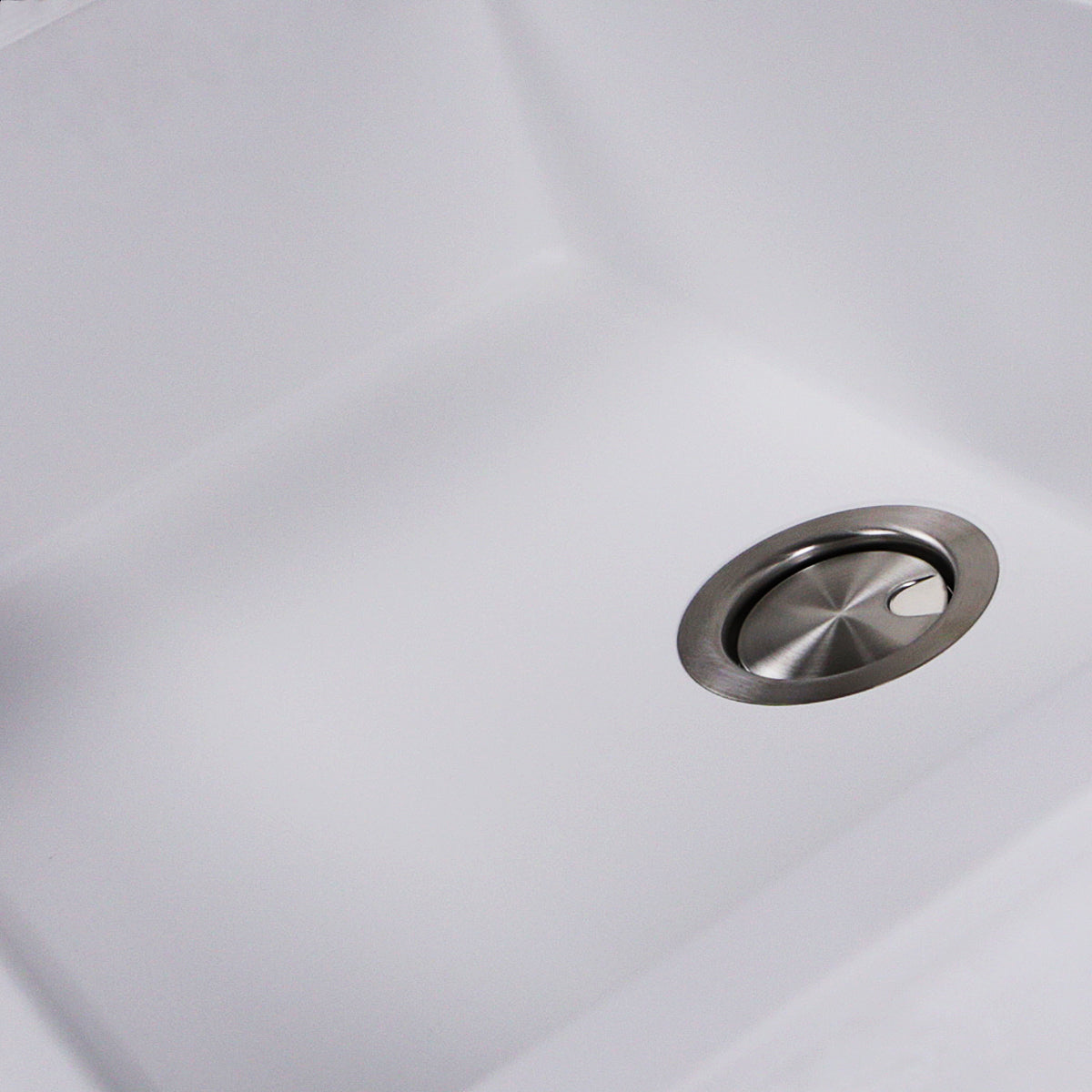 Nantucket Sinks Plymouth Collection 30" Rectangle Undermount Matte White Granite Composite Single Bowl Kitchen Sink